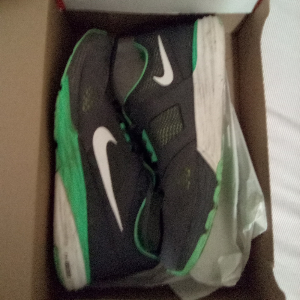Turquoise an grey Nikes